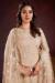 Picture of Fascinating Net Beige Straight Cut Salwar Kameez