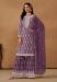 Picture of Georgette Medium Purple Straight Cut Salwar Kameez