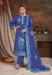 Picture of Chiffon Dark Slate Blue Readymade Salwar Kameez