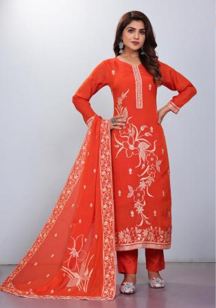 Picture of Good Looking Chiffon Chocolate Readymade Salwar Kameez