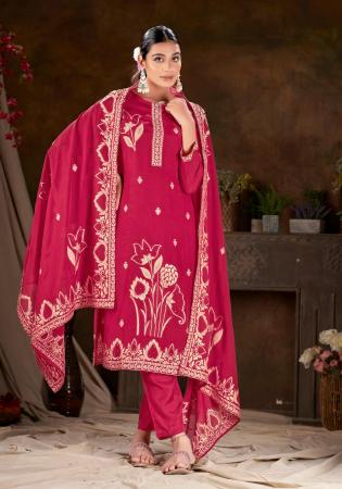 Picture of Fascinating Chiffon Hot Pink Readymade Salwar Kameez