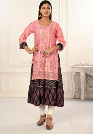 Picture of Sublime Cotton Light Pink Kurtis & Tunic