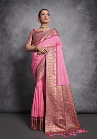 Picture of Shapely Silk Pale Violet Red Saree