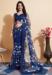 Picture of Nice Net Midnight Blue Saree