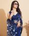 Picture of Nice Net Midnight Blue Saree