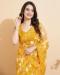 Picture of Pleasing Net Golden Rod Saree