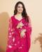 Picture of Fascinating Net Hot Pink Saree