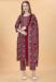 Picture of Exquisite Cotton Maroon Readymade Salwar Kameez