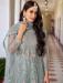 Picture of Graceful Net Light Slate Grey Anarkali Salwar Kameez