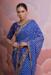 Picture of Bewitching Georgette Dark Slate Blue Saree