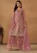 Picture of Net & Satin Pink Straight Cut Salwar Kameez