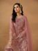 Picture of Net & Satin Pink Straight Cut Salwar Kameez