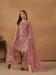 Picture of Net & Satin Pink Straight Cut Salwar Kameez