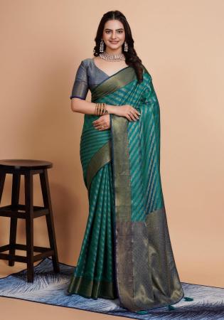 Picture of Sublime Silk Midnight Blue Saree