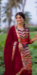 Picture of Ravishing Georgette Maroon Straight Cut Salwar Kameez