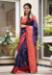 Picture of Graceful Silk Dark Slate Blue Saree