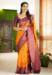 Picture of Magnificent Silk Orange Saree