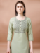 Picture of Cotton Dark Sea Green Readymade Salwar Kameez