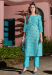 Picture of Excellent Cotton Steel Blue Kurtis & Tunic