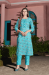 Picture of Excellent Cotton Steel Blue Kurtis & Tunic