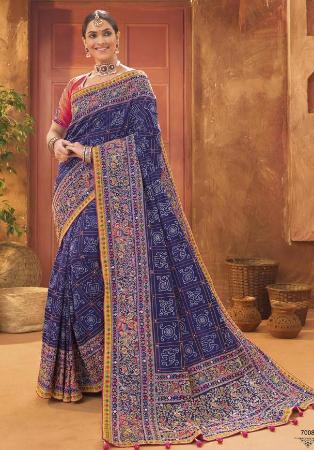 Picture of Well Formed Silk Dark Slate Grey Saree