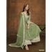 Picture of Georgette Dark Khaki Straight Cut Salwar Kameez