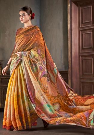 Picture of Charming Silk Sandy Brown Saree