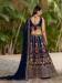 Picture of Fine Georgette Navy Blue Lehenga Choli