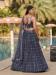 Picture of Sublime Georgette Dark Slate Grey Lehenga Choli