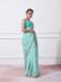 Picture of Alluring Organza Medium Aqua Marine Saree