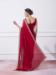 Picture of Superb Chiffon & Satin Dark Red Saree