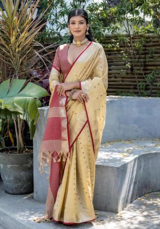 Picture of Wonderful Silk Tan Saree