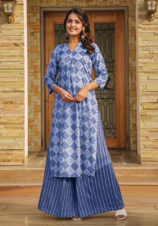 Picture of Well Formed Rayon Light Slate Grey Kurtis & Tunic