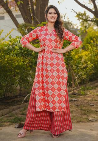 Picture of Sublime Rayon Light Coral Kurtis & Tunic