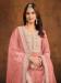 Picture of Elegant Georgette Dark Salmon Anarkali Salwar Kameez