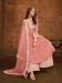 Picture of Elegant Georgette Dark Salmon Anarkali Salwar Kameez