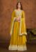 Picture of Georgette Dark Golden Rod Anarkali Salwar Kameez