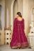 Picture of Georgette & Net Fire Brick Anarkali Salwar Kameez