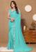 Picture of Fascinating Chiffon Turquoise Saree