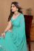 Picture of Fascinating Chiffon Turquoise Saree