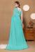 Picture of Fascinating Chiffon Turquoise Saree