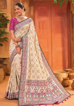 Picture of Enticing Silk Wheat Saree