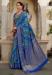 Picture of Magnificent Silk Midnight Blue Saree