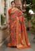 Picture of Enticing Silk Fire Brick Saree