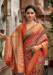 Picture of Enticing Silk Fire Brick Saree