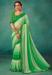 Picture of Excellent Chiffon Dark Sea Green Saree