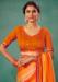 Picture of Excellent Chiffon Dark Orange Saree