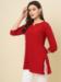 Picture of Magnificent Cotton Fire Brick Kurtis & Tunic