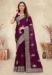 Picture of Enticing Crepe & Silk Brown Saree