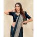 Picture of Appealing Crepe & Silk Dark Slate Grey Saree